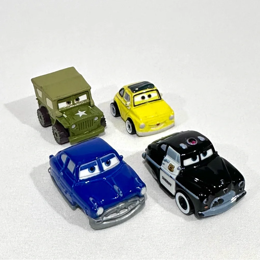 Disney Cars 3 Die-cast Mini Racers Doc Hudson, Sheriff, Luigi, Sarge Mattel 2016